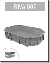 Assistenza: Piscina in legno rettangolare RIVA 607