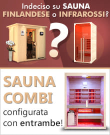 Saune multifunzione combinate finlandesi e infrarossi