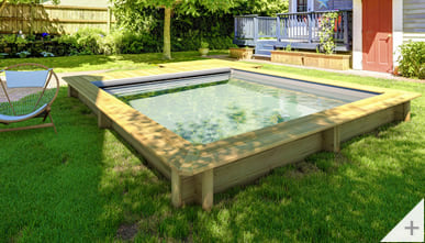 piscina in legno fuori terra Urban 420x350cm - Senza copertura