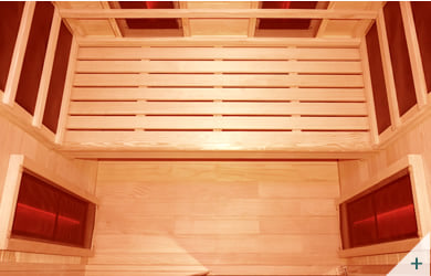 Sauna infrarossi da interno Pami 1 - Foto 1 - Interni panca e radiatori polpacci