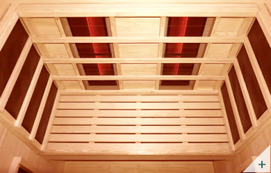 Sauna infrarossi da interno Pami 1 - Foto 2 - Interni panca e radiatori laterali e schiena