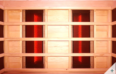 Sauna infrarossi da interno Pami 1 - Foto 4 - Radiatori in ceramica e poggiaschiena