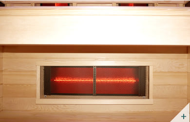 Sauna infrarossi da interno Pami 1 - Foto 6 - Radiatore polpacci sotto panca