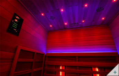 Sauna infrarossi Patty - Foto degli interni: pannello di controllo moderno