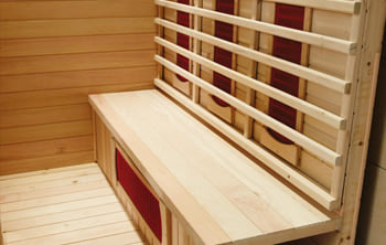 Sauna infrarossi Erika - Incluso nel kit sauna - Schienale in legno