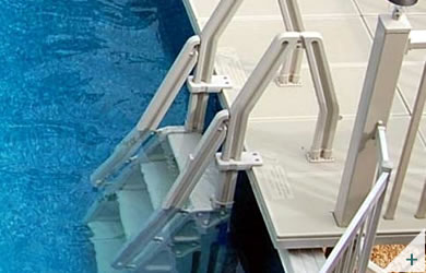 Scala vetroresina piscine interrate Model-In32 - Foto 4